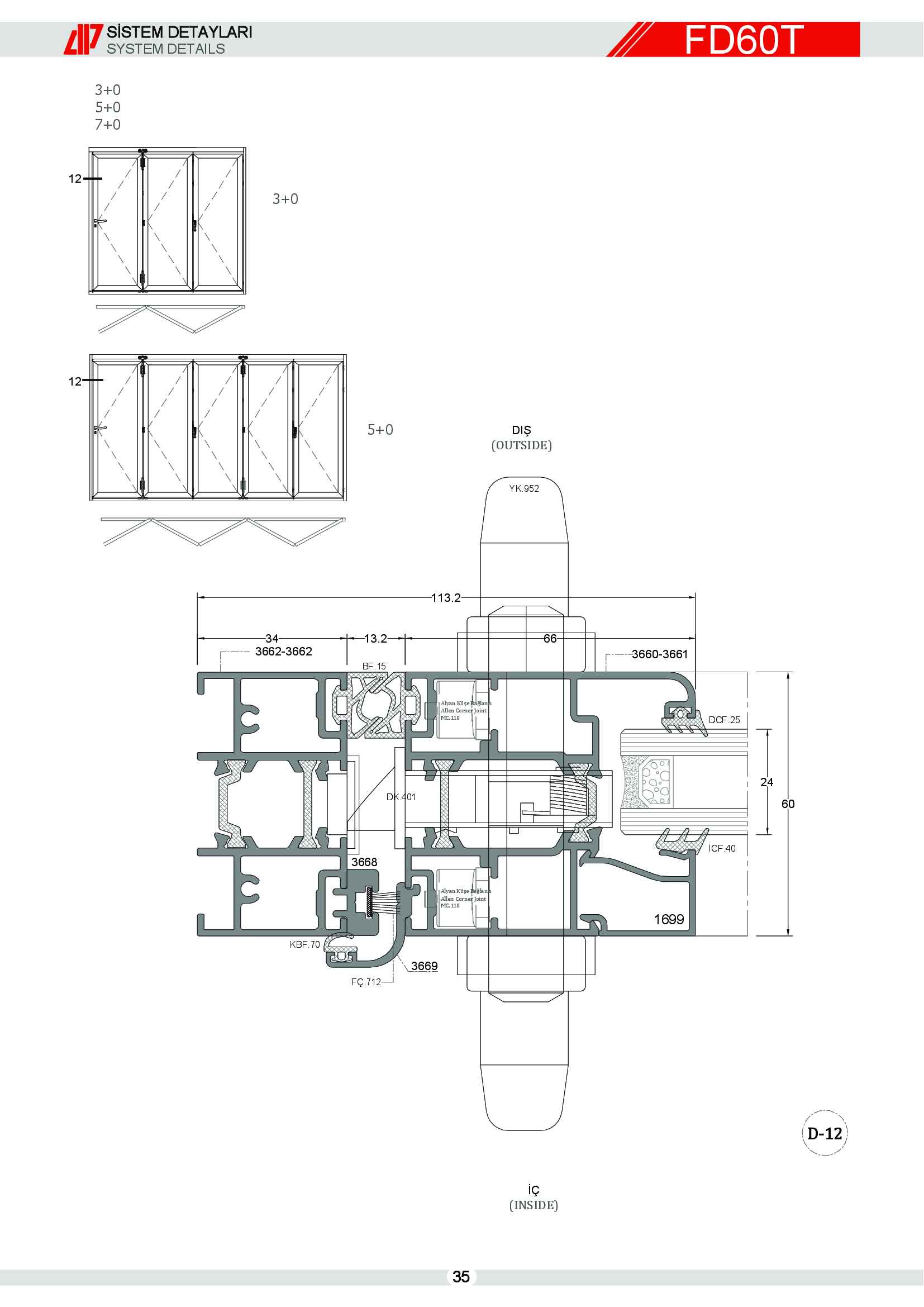 Aluminyum Katlanır Kapı 38